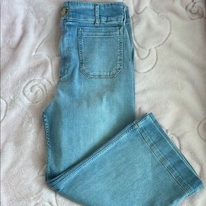 Maeve Denim Blue Straight Leg Jeans